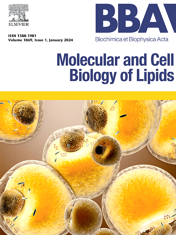 Go to journal home page - Biochimica et Biophysica Acta (BBA) - Molecular and Cell Biology of Lipids